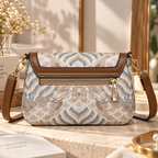 Vintage Pattern Women’s Crossbody Bag – Elegant Shoulder Handbag