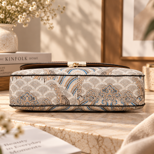 Vintage Pattern Women’s Crossbody Bag – Elegant Shoulder Handbag