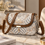 Vintage Pattern Women’s Crossbody Bag – Elegant Shoulder Handbag
