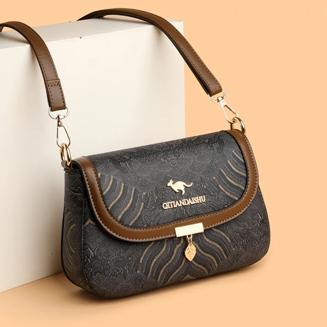 Vintage Pattern Women’s Crossbody Bag – Elegant Shoulder Handbag