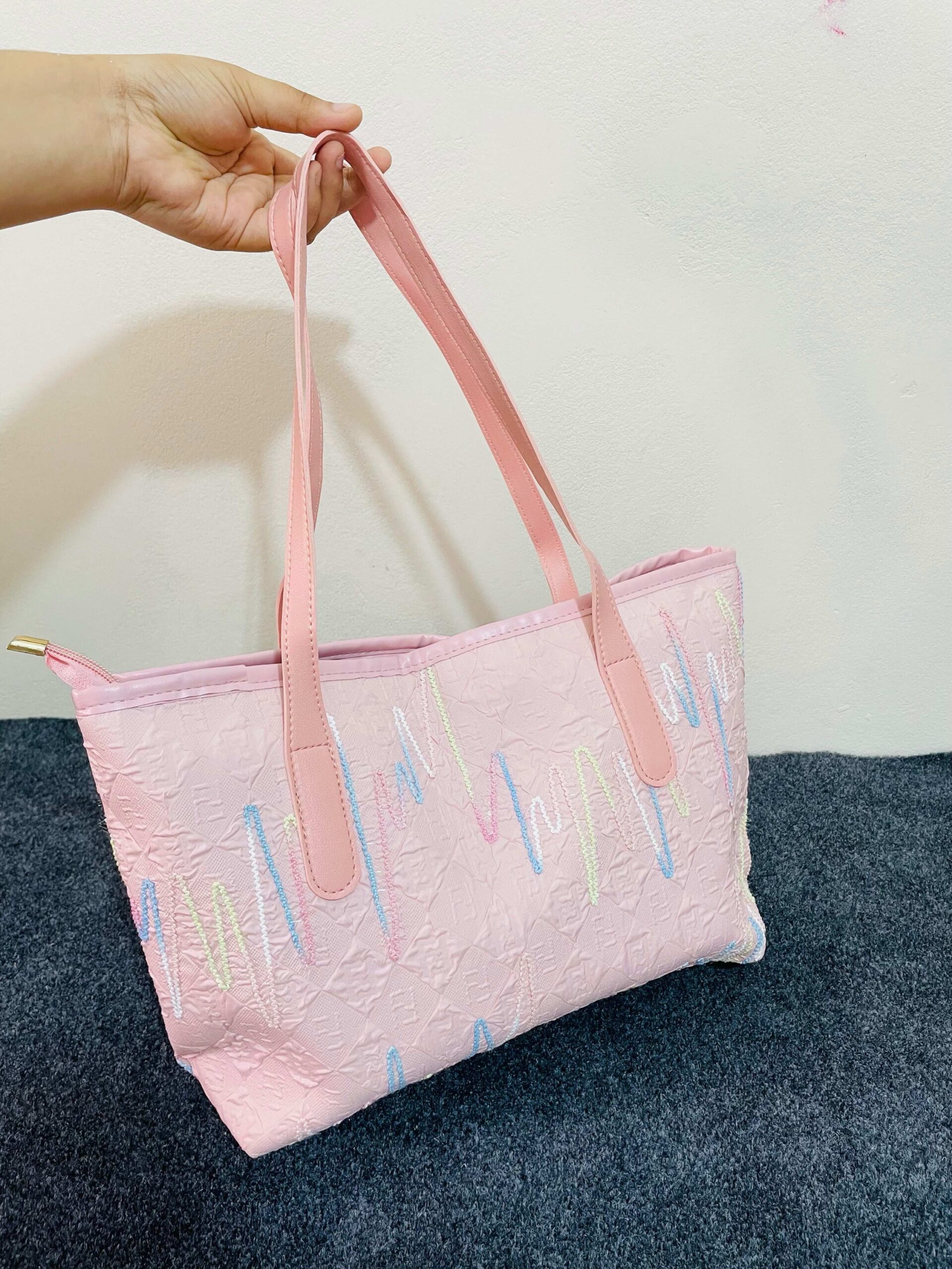 Tote Bag with Cute Plush Keychain - Image 5